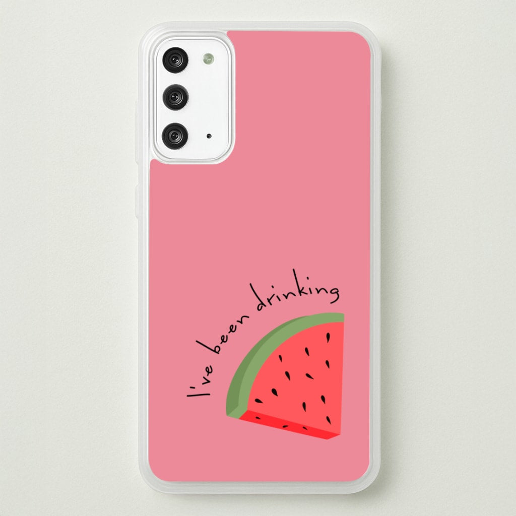 I've Been Drinkin Watermelon - Queen B - Black Enpowerment Phone Case for Galaxy Note 20