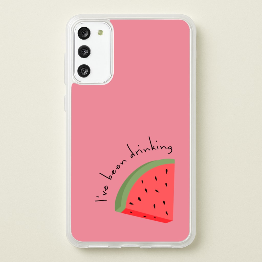 I've Been Drinkin Watermelon - Queen B - Black Enpowerment Phone Case for Galaxy S20