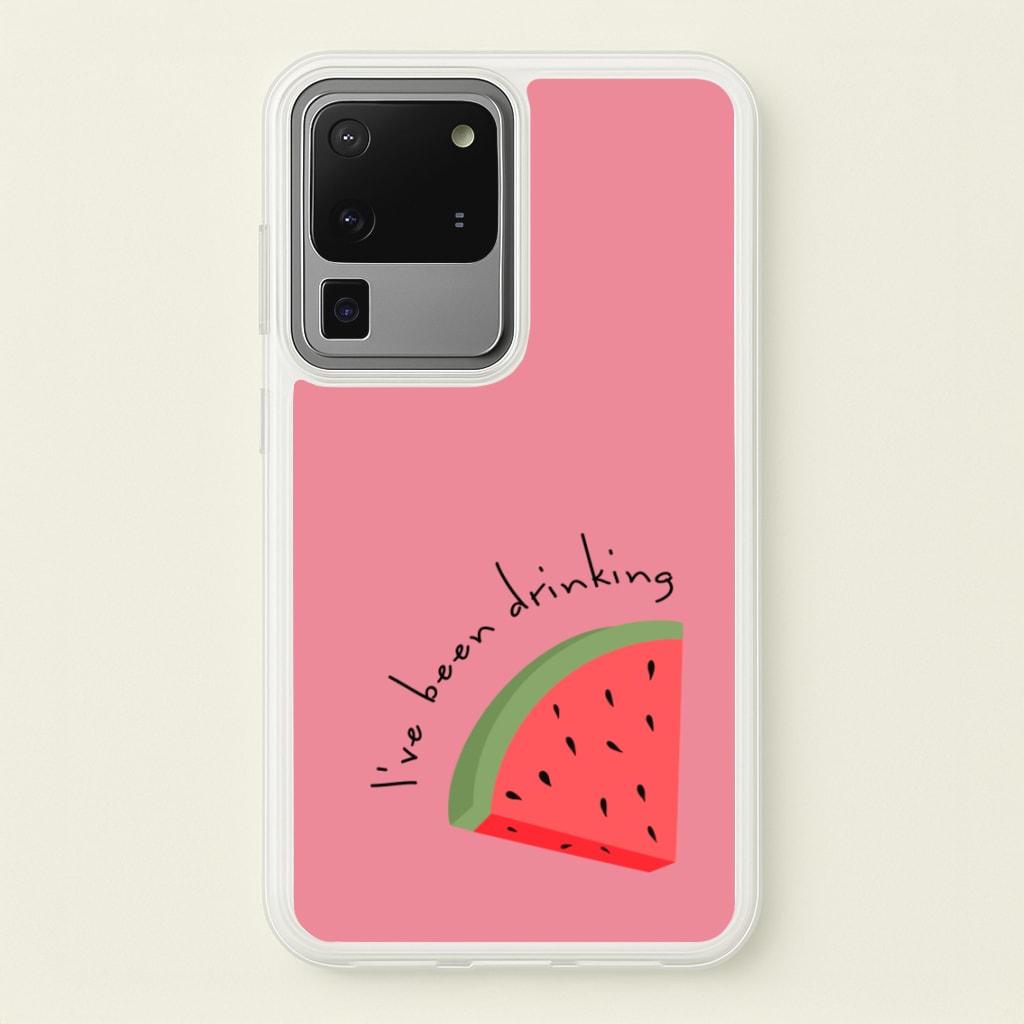 I've Been Drinkin Watermelon - Queen B - Black Enpowerment Phone Case for Galaxy S20 Ultra