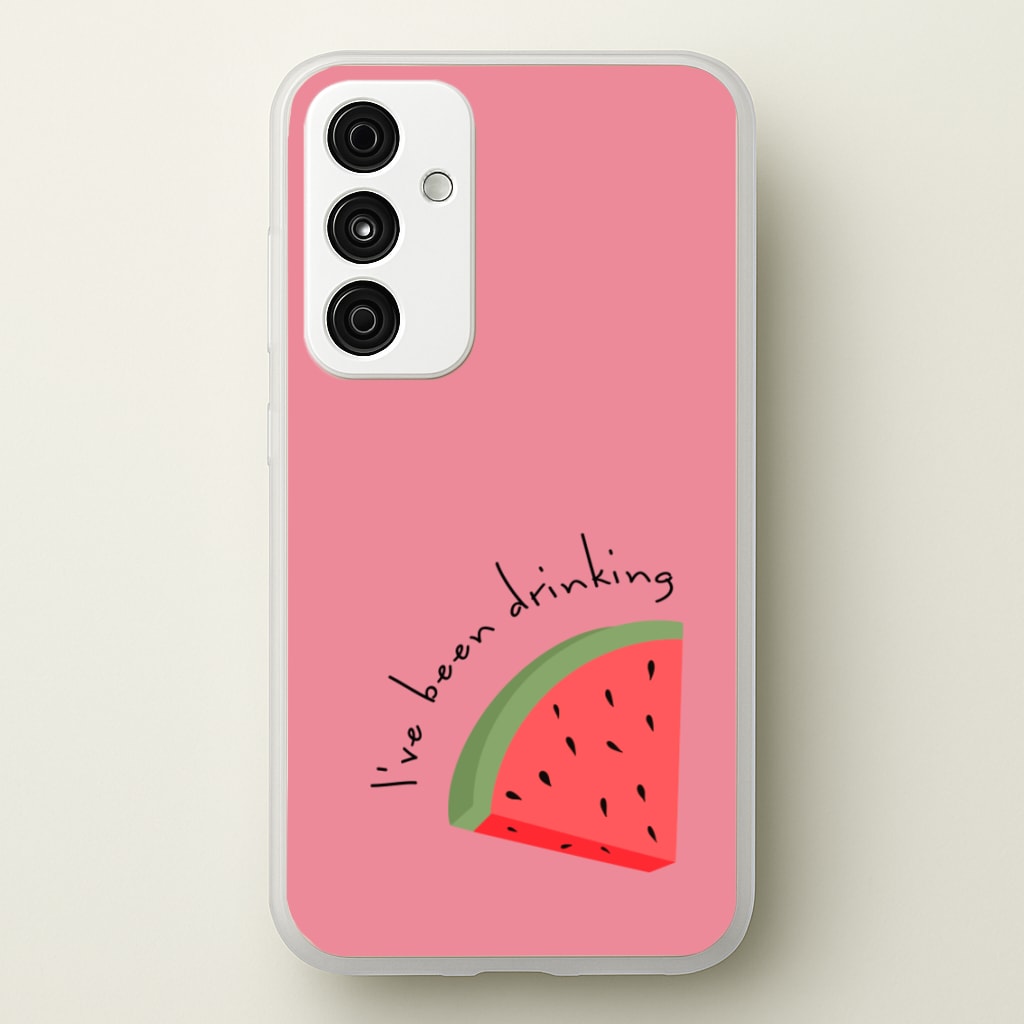 I've Been Drinkin Watermelon - Queen B - Black Enpowerment Phone Case for Galaxy A15