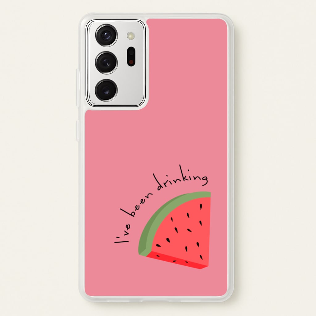 I've Been Drinkin Watermelon - Queen B - Black Enpowerment Phone Case for Galaxy Note 20 Ultra
