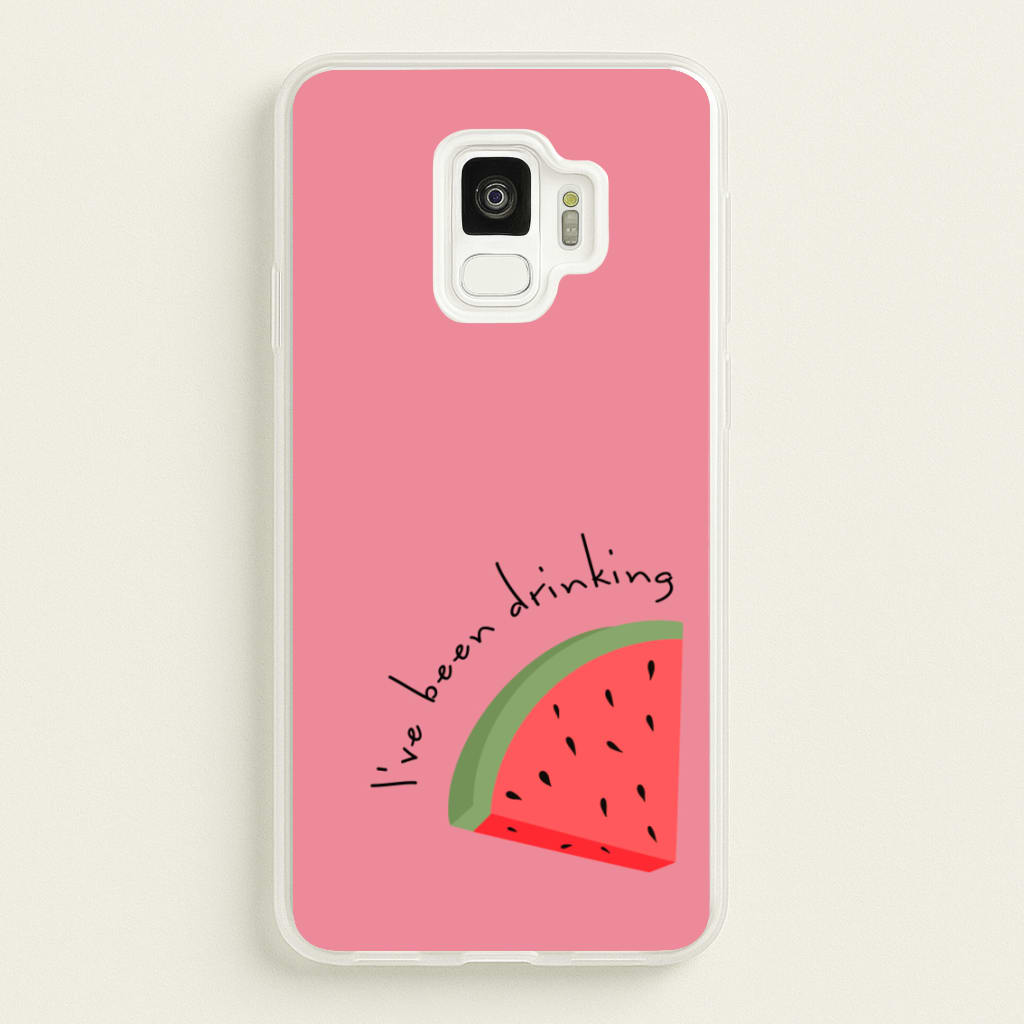 I've Been Drinkin Watermelon - Queen B - Black Enpowerment Phone Case for Galaxy S9