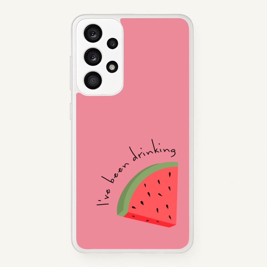 I've Been Drinkin Watermelon - Queen B - Black Enpowerment Phone Case for Galaxy A53
