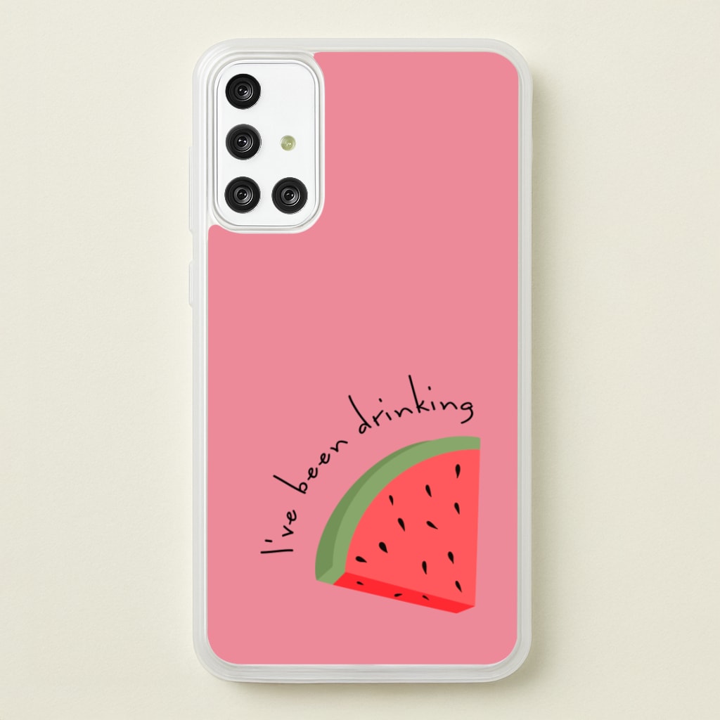 I've Been Drinkin Watermelon - Queen B - Black Enpowerment Phone Case for Galaxy A71