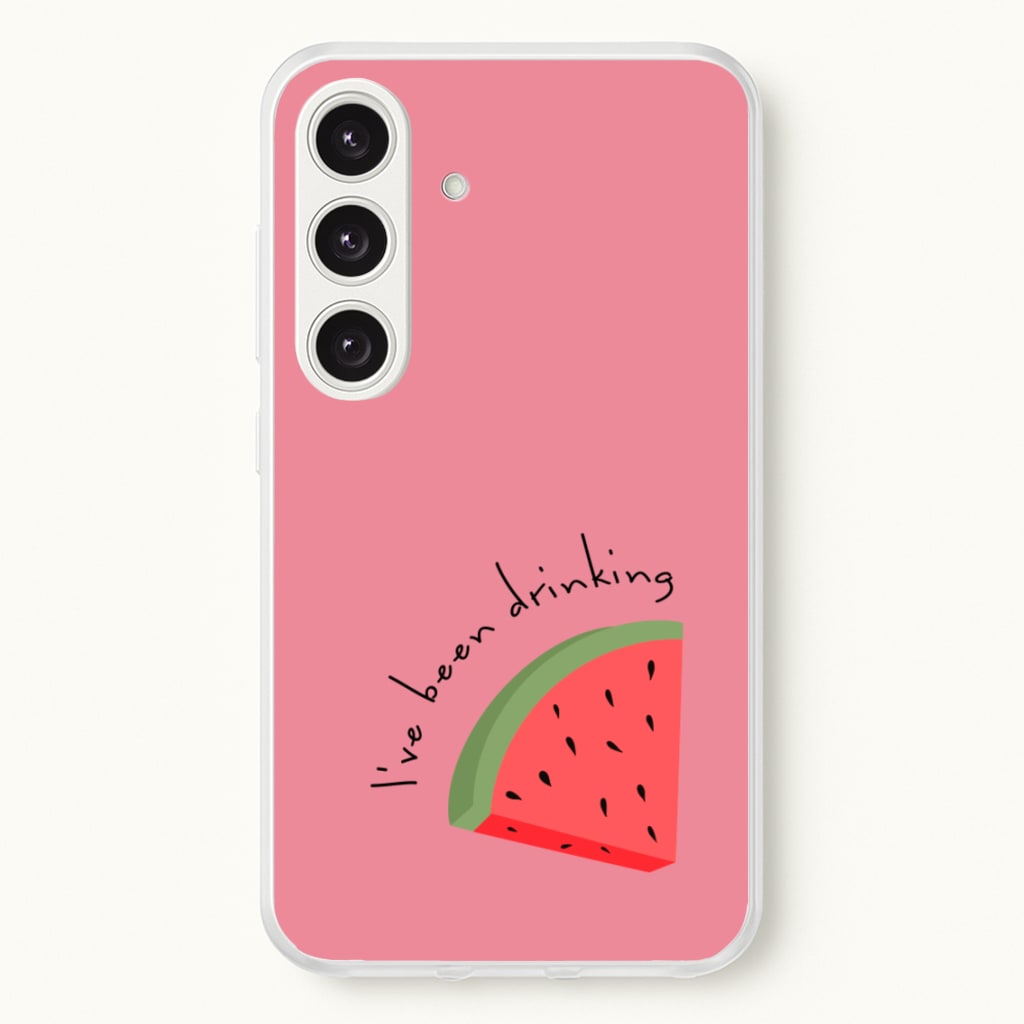I've Been Drinkin Watermelon - Queen B - Black Enpowerment Phone Case for Galaxy S24FE