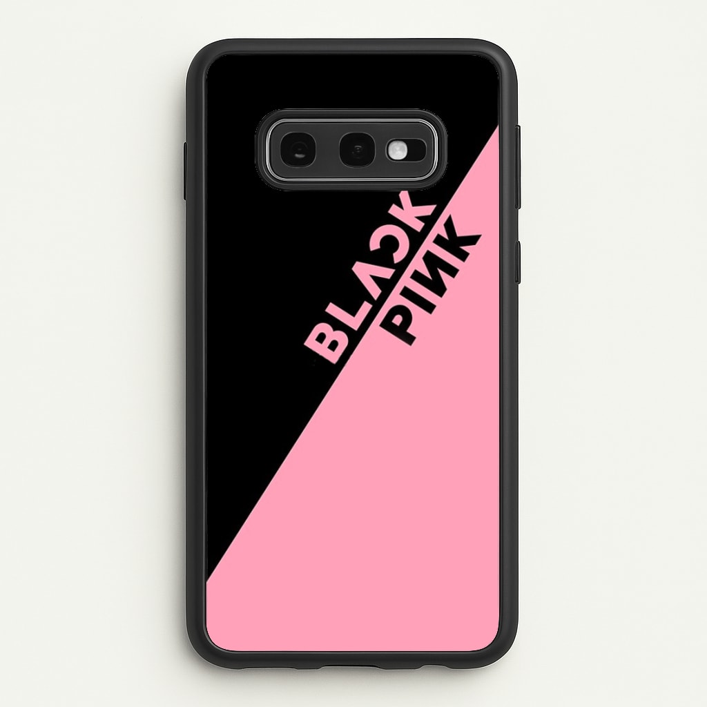 Diagonal Girl K-Pop Band Logo - Blackpink Phone Case for Galaxy S10e