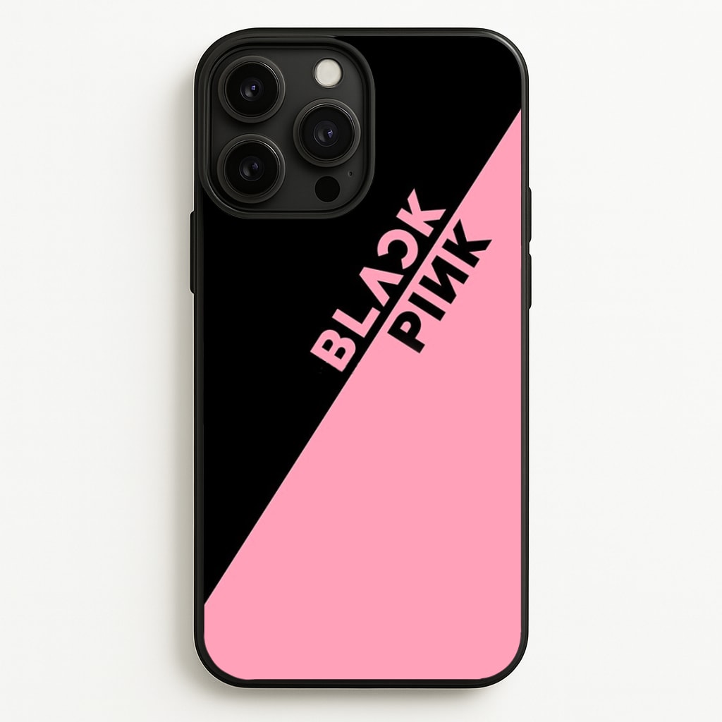 Diagonal Girl K-Pop Band Logo - Blackpink Phone Case for iPhone 13 Pro Max