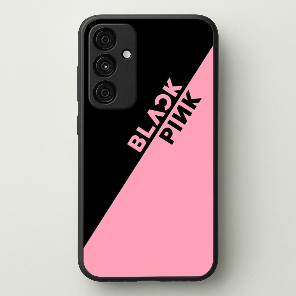 Diagonal Girl K-Pop Band Logo - Blackpink Phone Case for Galaxy A55