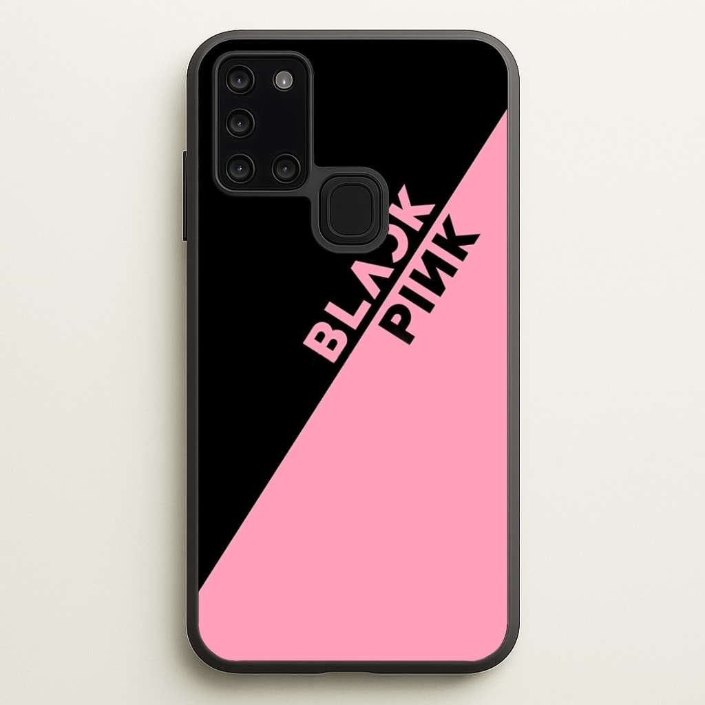 Diagonal Girl K-Pop Band Logo - Blackpink Phone Case for Galaxy A21s