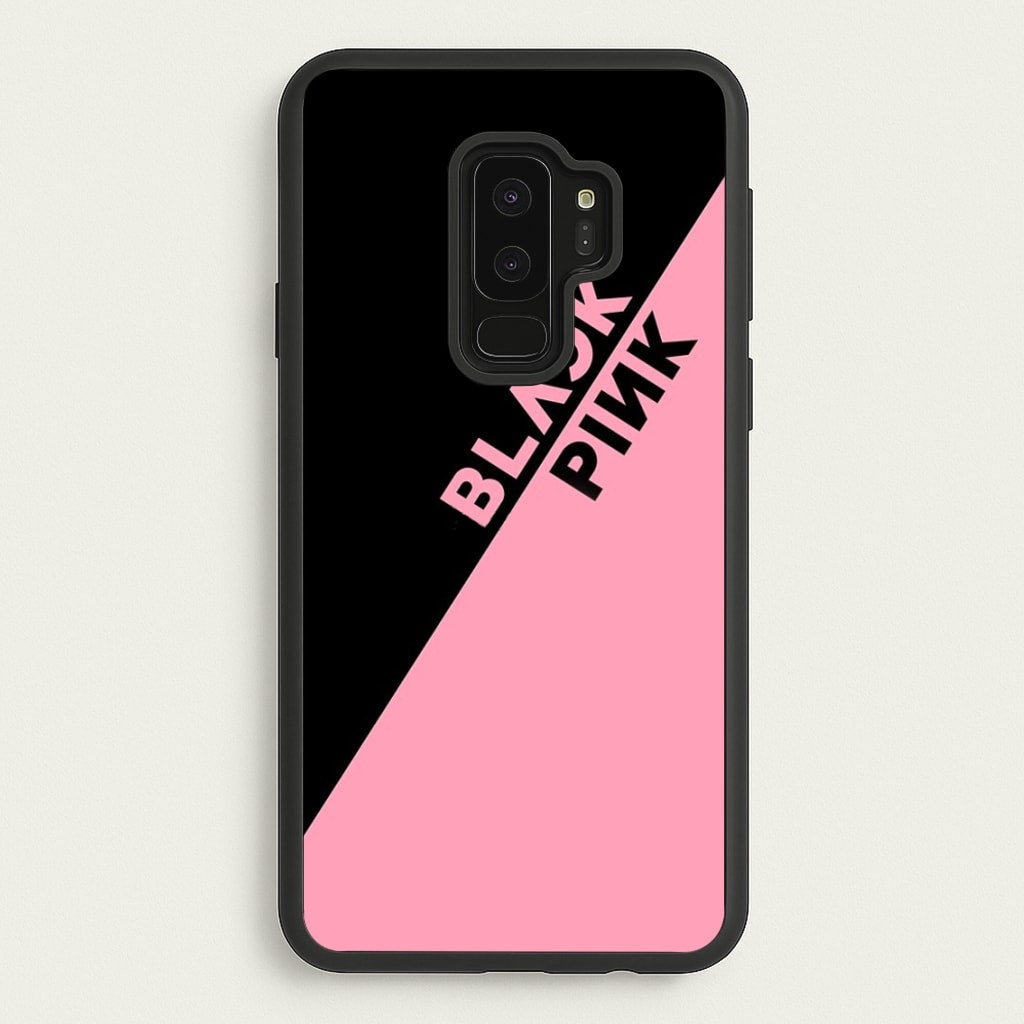 Diagonal Girl K-Pop Band Logo - Blackpink Phone Case for Galaxy S9 Plus