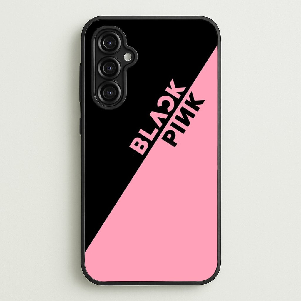 Diagonal Girl K-Pop Band Logo - Blackpink Phone Case for Galaxy A14