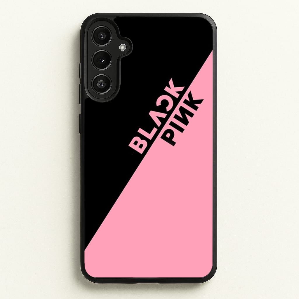 Diagonal Girl K-Pop Band Logo - Blackpink Phone Case for Galaxy A34