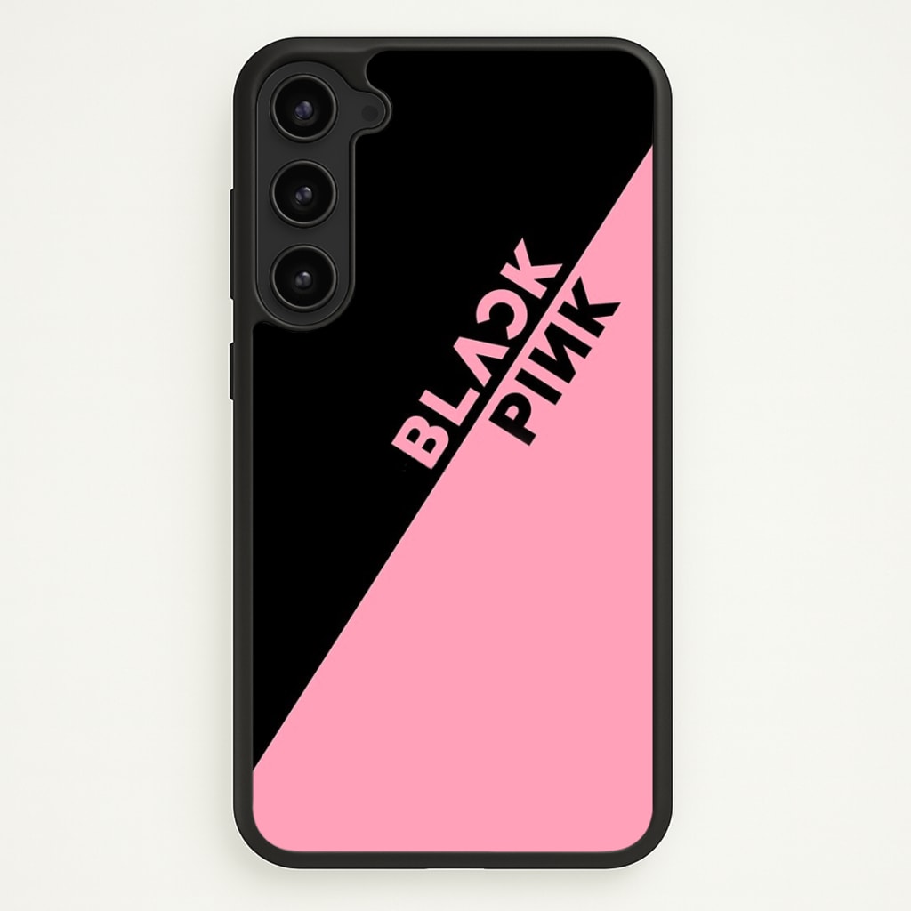 Diagonal Girl K-Pop Band Logo - Blackpink Phone Case for Galaxy S23