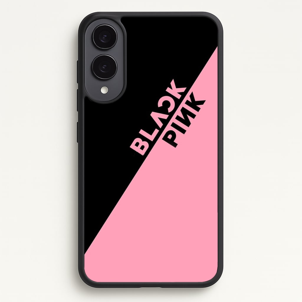 Diagonal Girl K-Pop Band Logo - Blackpink Phone Case for Galaxy S25 Edge