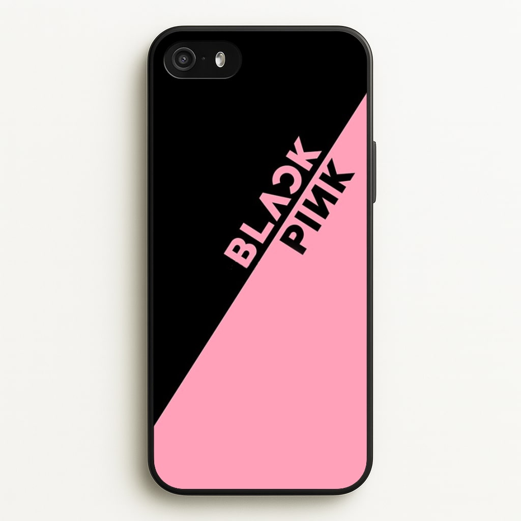 Diagonal Girl K-Pop Band Logo - Blackpink Phone Case for iPhone 5 / 5s / SE 2016