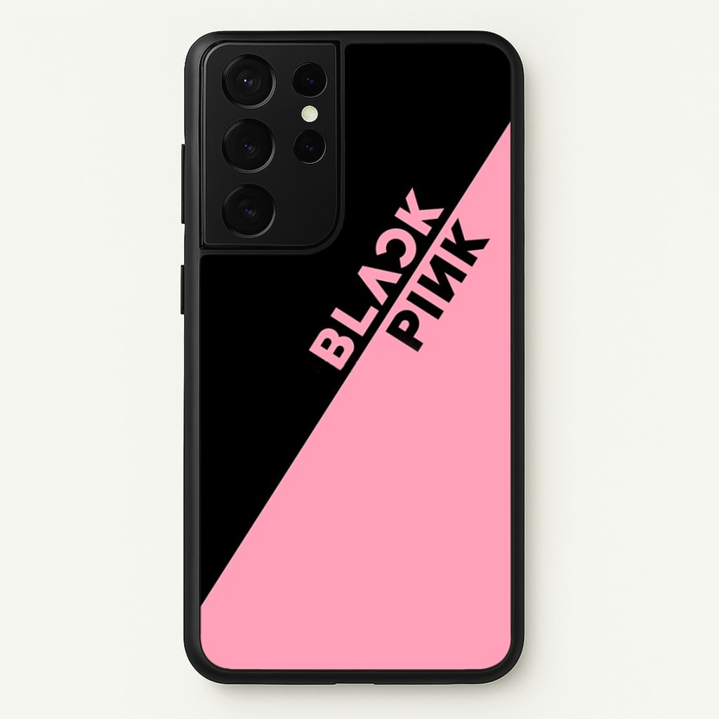 Diagonal Girl K-Pop Band Logo - Blackpink Phone Case for Galaxy S21 Ultra