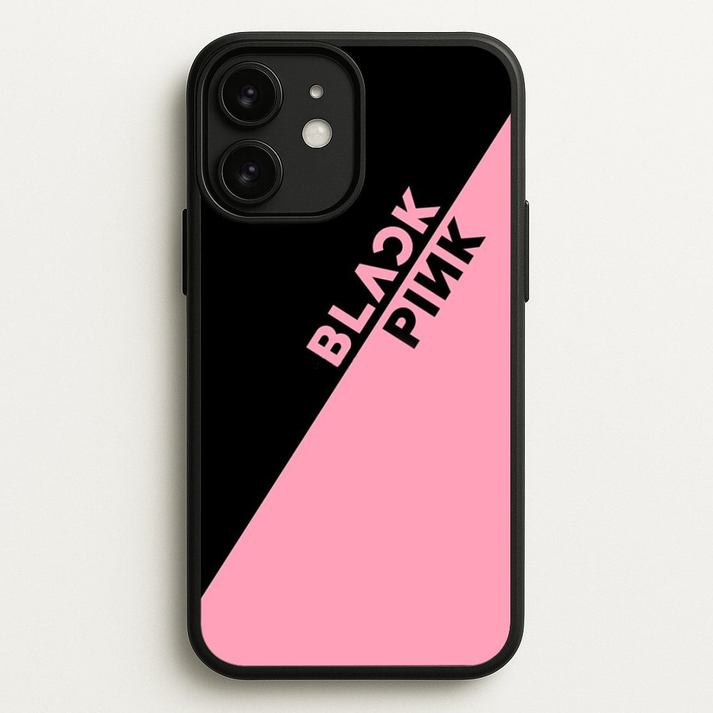 Diagonal Girl K-Pop Band Logo - Blackpink Phone Case for iPhone 11