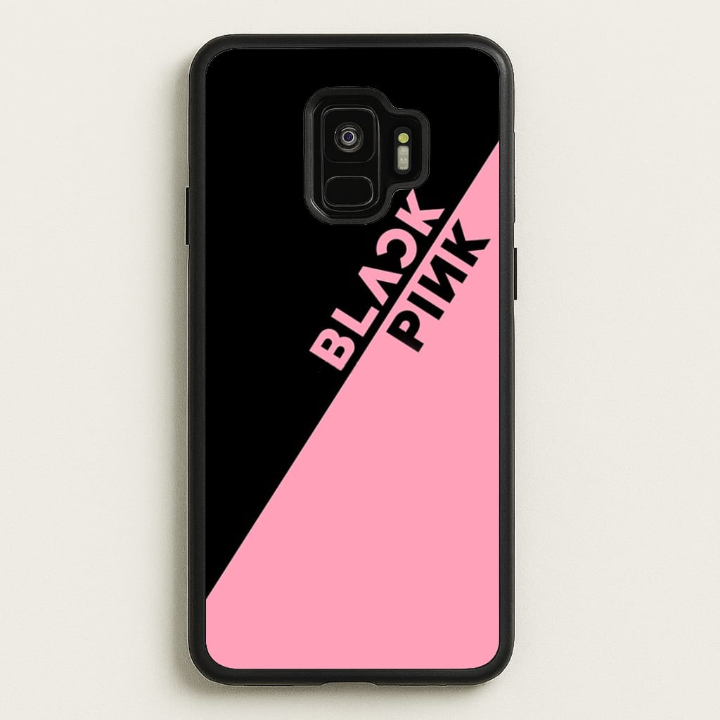 Diagonal Girl K-Pop Band Logo - Blackpink Phone Case for Galaxy S9