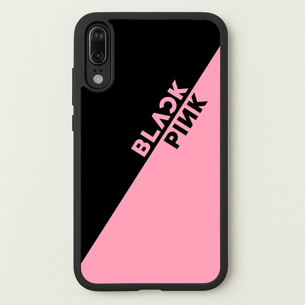 Diagonal Girl K-Pop Band Logo - Blackpink Phone Case for Huawei P20
