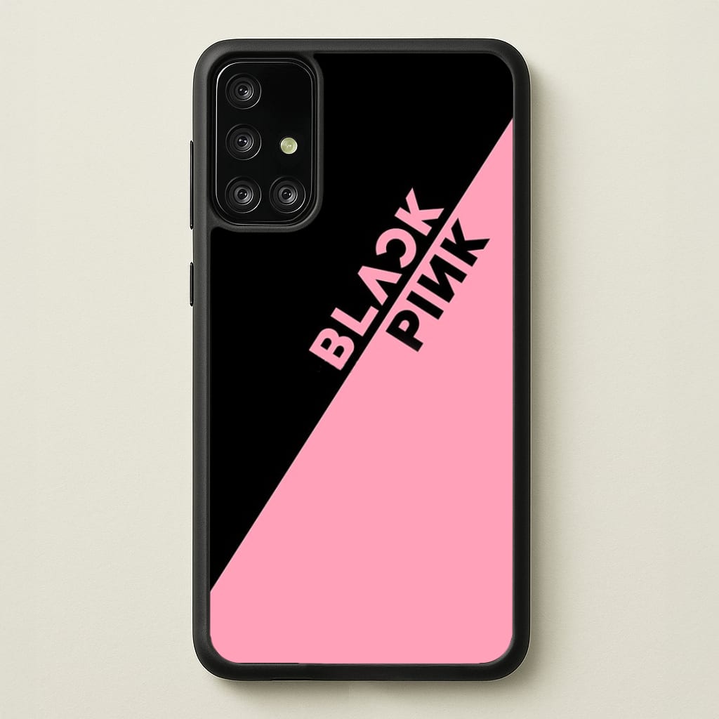 Diagonal Girl K-Pop Band Logo - Blackpink Phone Case for Galaxy A71