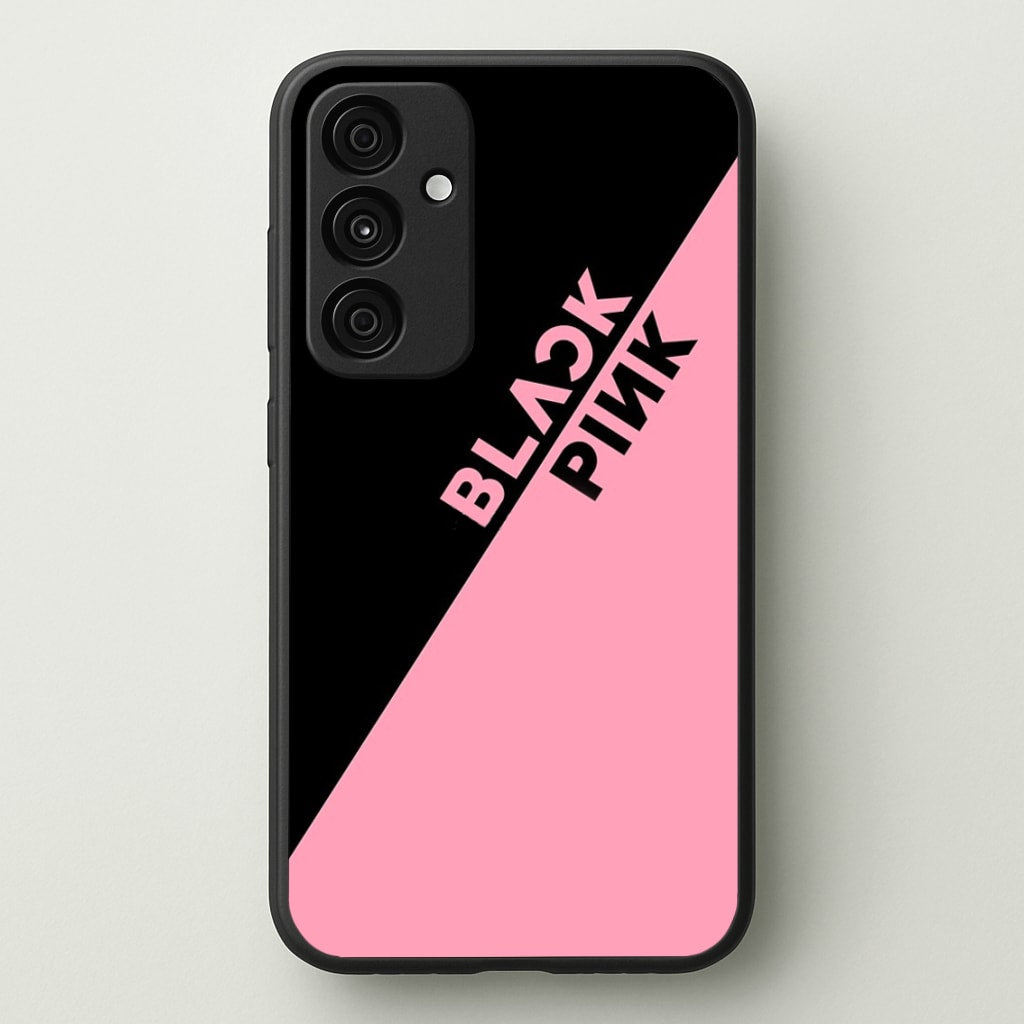 Diagonal Girl K-Pop Band Logo - Blackpink Phone Case for Galaxy A35