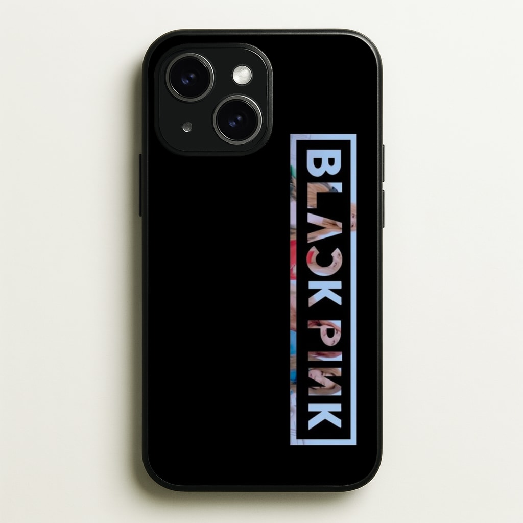 Vertical Girl K-Pop Band Logo - Blackpink Phone Case for iPhone 14