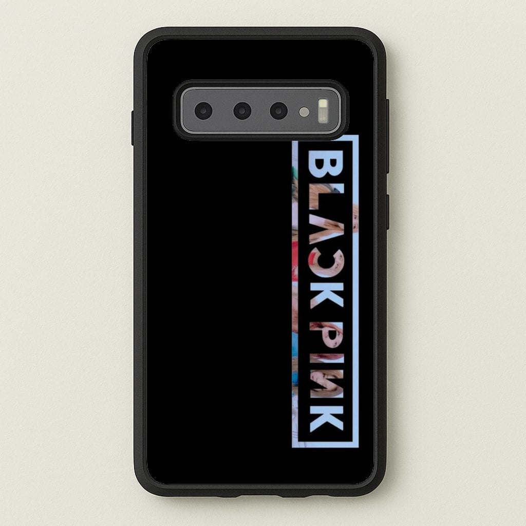 Vertical Girl K-Pop Band Logo - Blackpink Phone Case for Galaxy S10