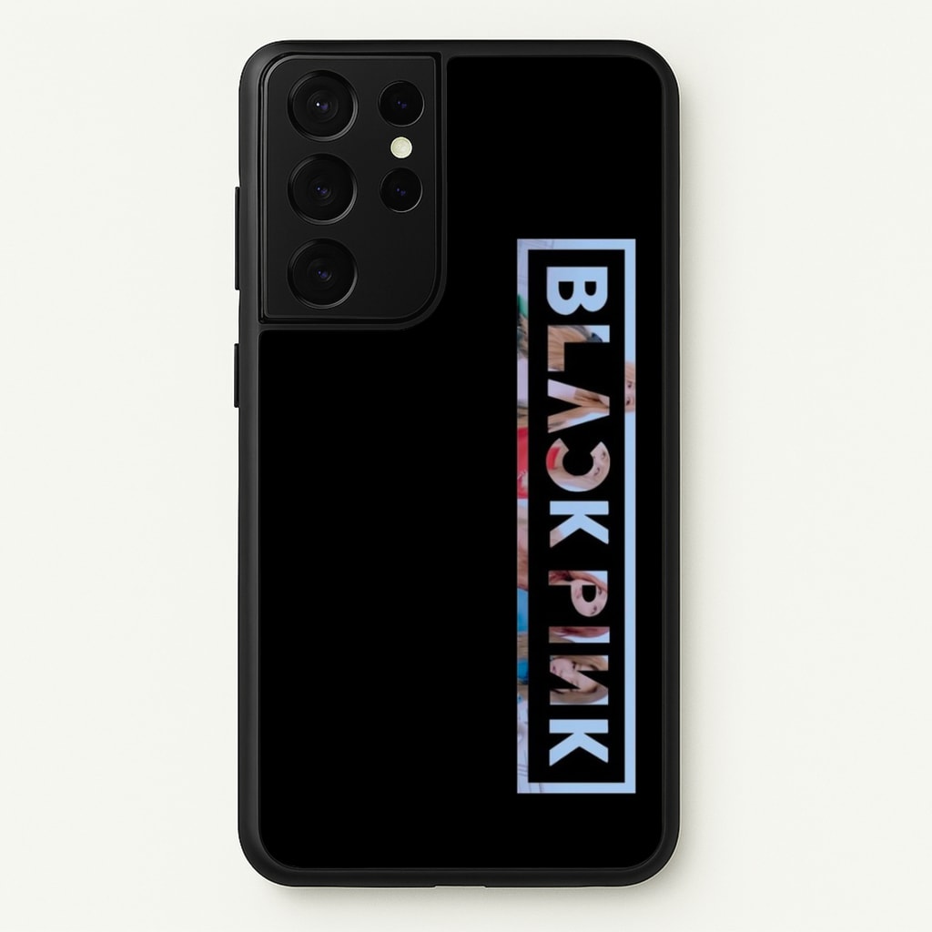 Vertical Girl K-Pop Band Logo - Blackpink Phone Case for Galaxy S21 Ultra