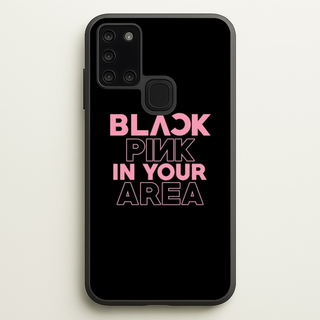 Girl K-Pop Band In Your Area - Black - Blackpink Phone Case for Galaxy A21s