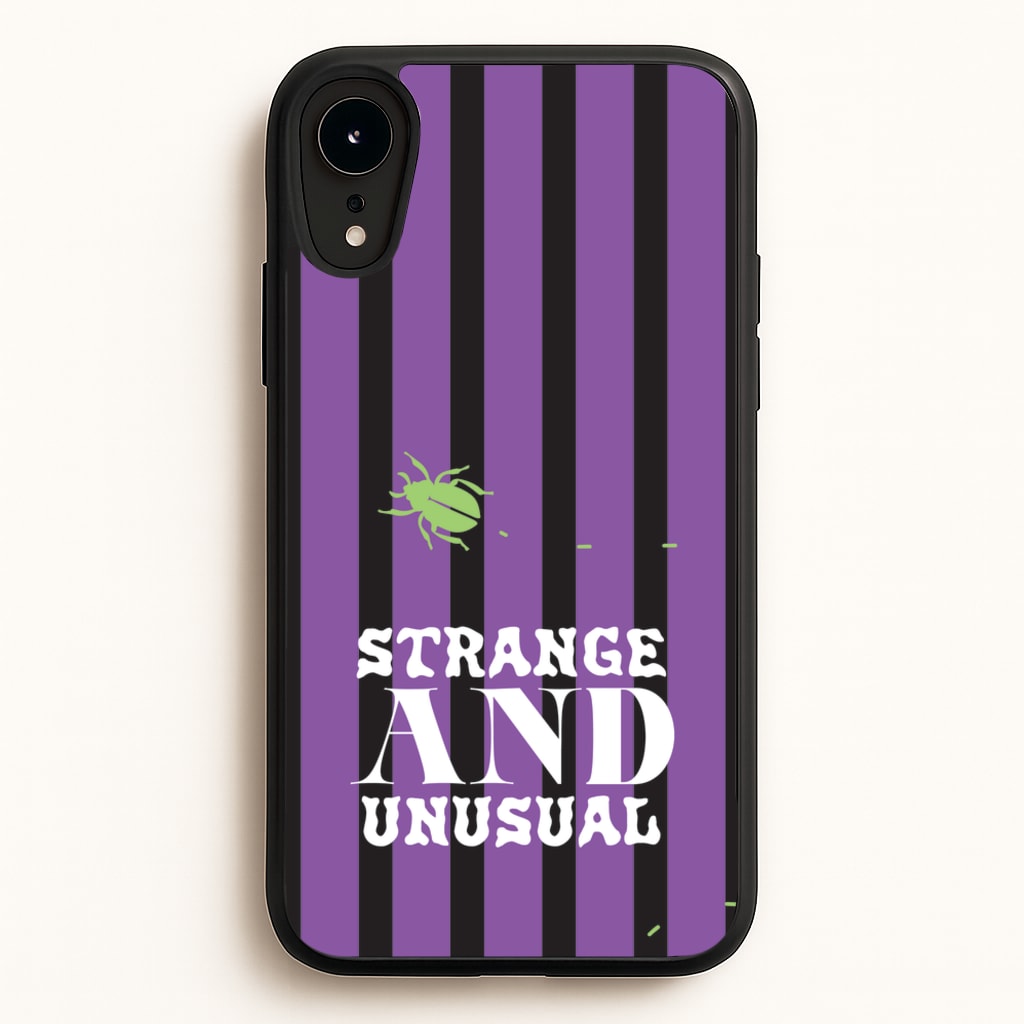Strange And Unusual - Beetlejuice Phone Case for iPhone XR