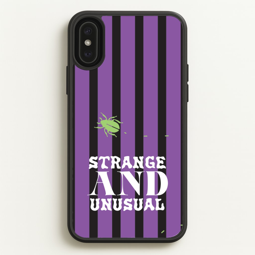 Strange And Unusual - Beetlejuice Phone Case for iPhone XS Max