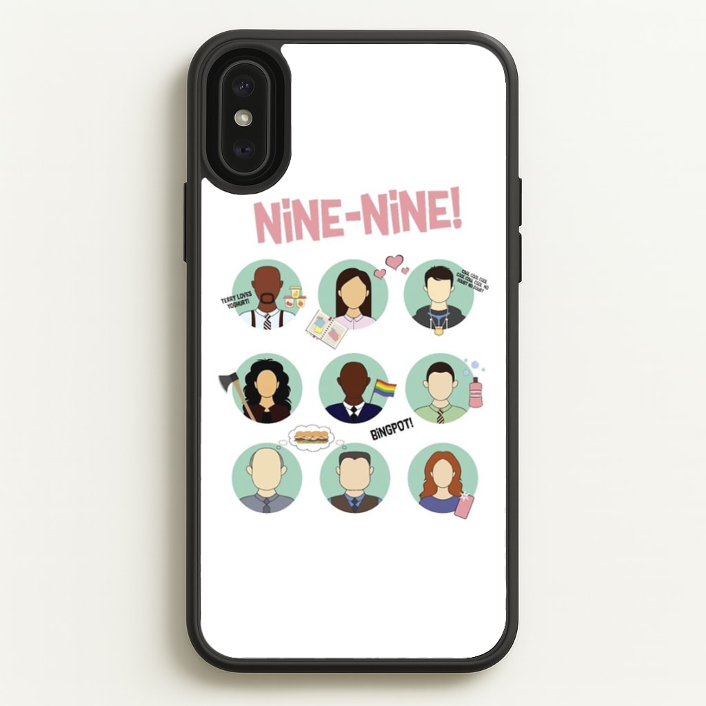 Nine Nine Characters - B99 - Brooklyn Nine-Nine Phone Case for iPhone XS Max