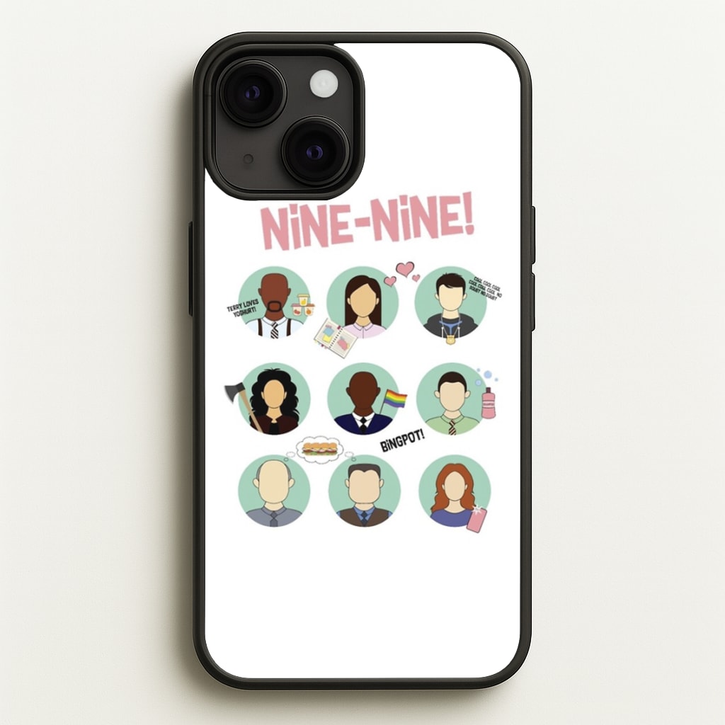 Nine Nine Characters - B99 - Brooklyn Nine-Nine Phone Case for iPhone 13 Mini