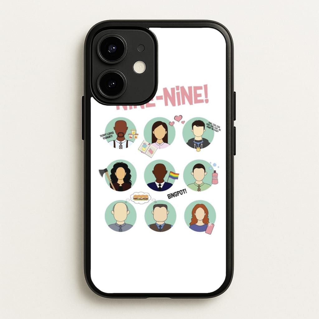 Nine Nine Characters - B99 - Brooklyn Nine-Nine Phone Case for iPhone 12 Mini
