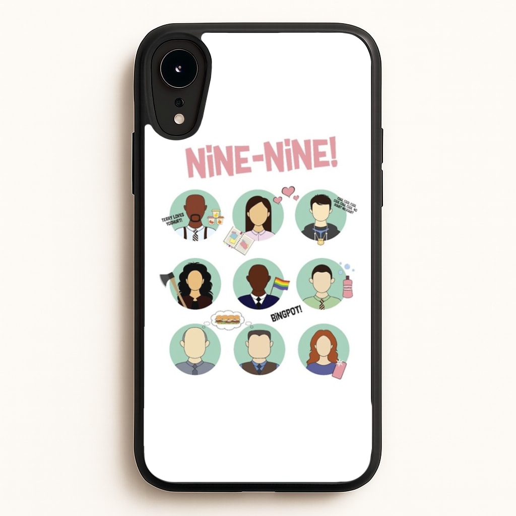 Nine Nine Characters - B99 - Brooklyn Nine-Nine Phone Case for iPhone XR
