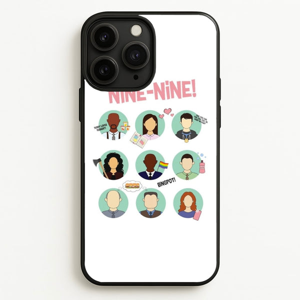 Nine Nine Characters - B99 - Brooklyn Nine-Nine Phone Case for iPhone 11 Pro Max
