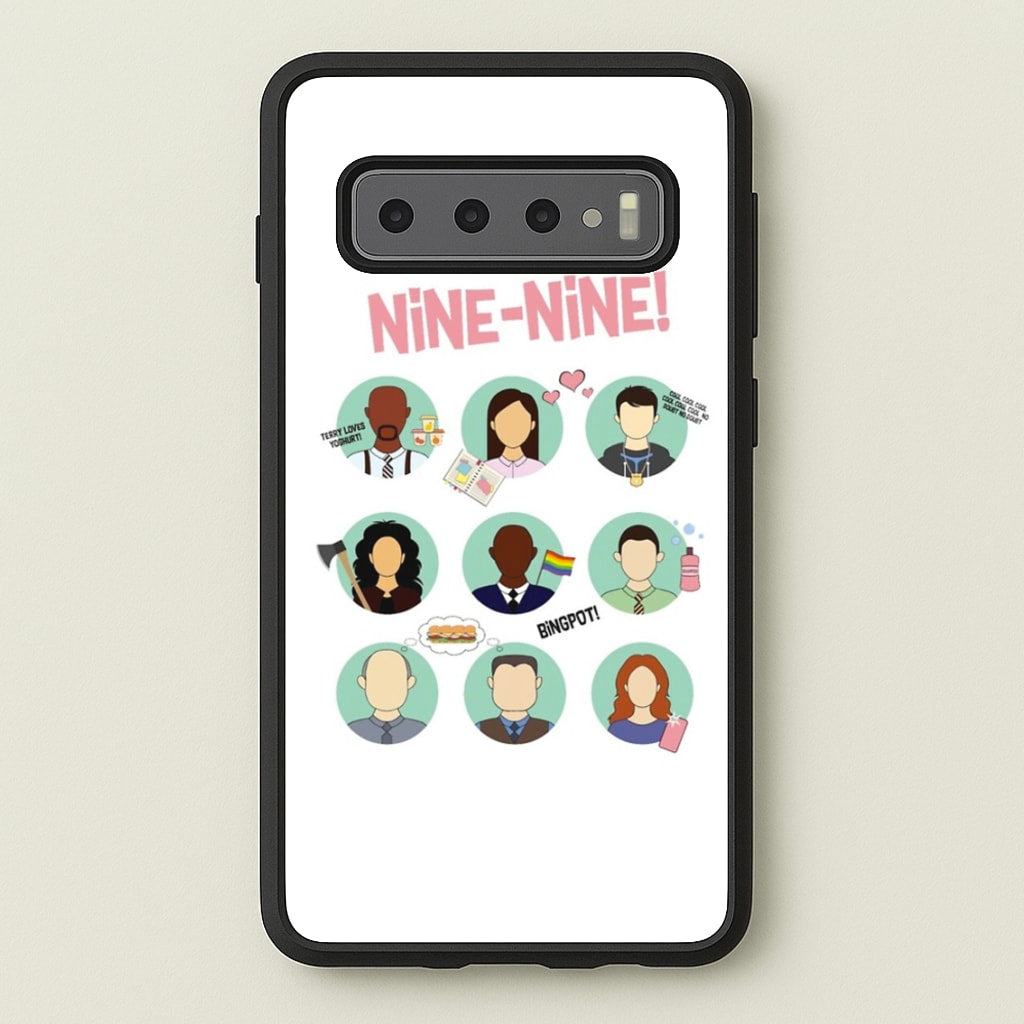 Nine Nine Characters - B99 - Brooklyn Nine-Nine Phone Case for Galaxy S10 Plus