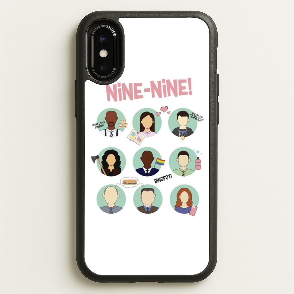 Nine Nine Characters - B99 - Brooklyn Nine-Nine Phone Case for iPhone X / XS