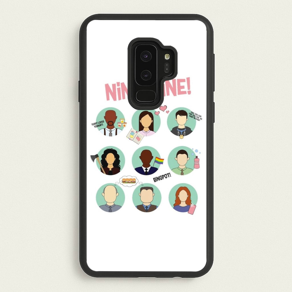 Nine Nine Characters - B99 - Brooklyn Nine-Nine Phone Case for Galaxy S9 Plus