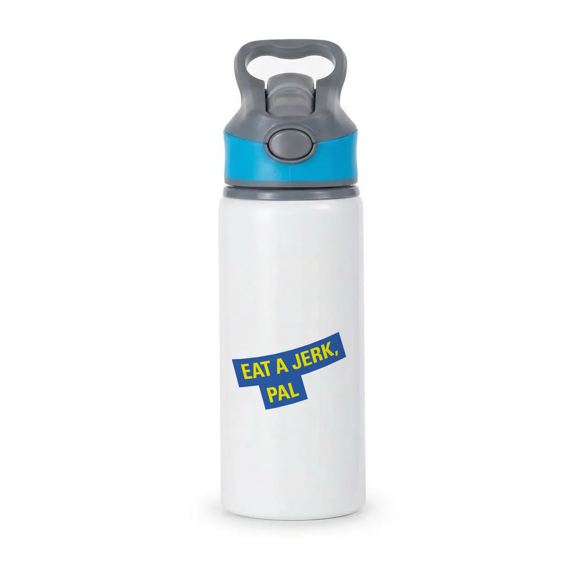 Eat A jerk, Pal - B99 Active Water Bottle - Blue