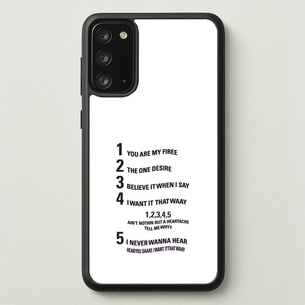 I Want It That Way - B99 - Brooklyn nine nine Phone Case for Galaxy Note 20