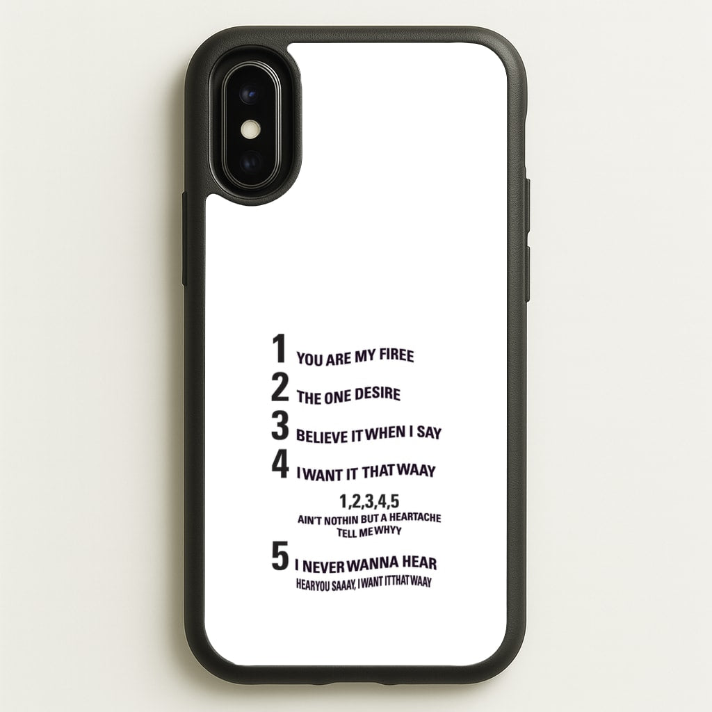 I Want It That Way - B99 - Brooklyn nine nine Phone Case for iPhone X / XS