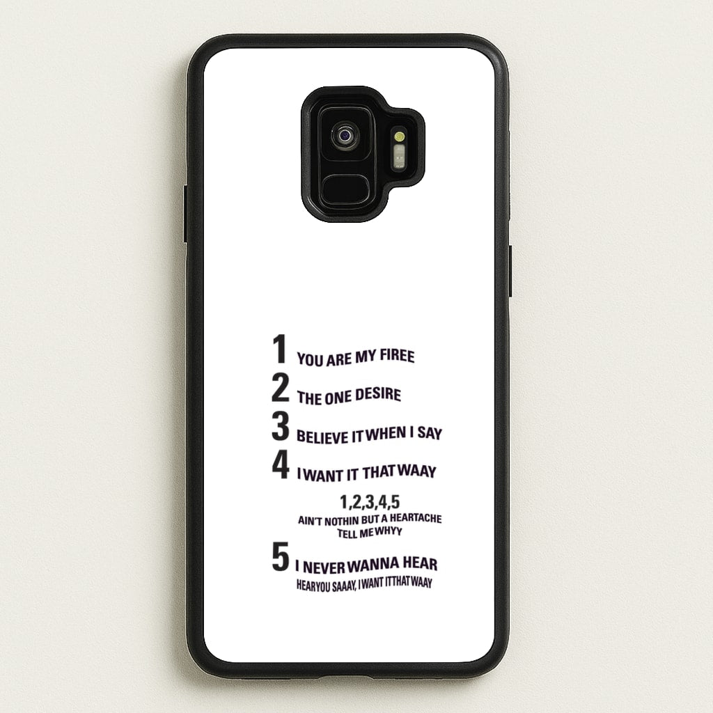 I Want It That Way - B99 - Brooklyn nine nine Phone Case for Galaxy S9