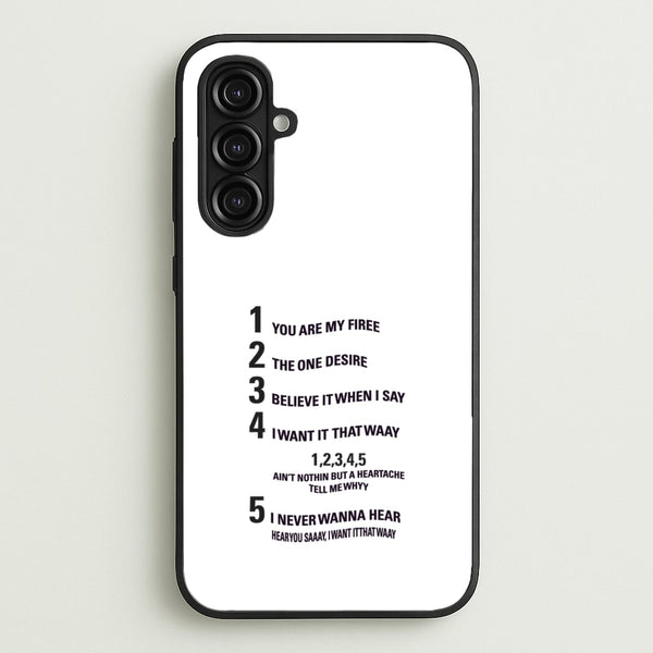 I Want It That Way - B99 - Brooklyn nine nine Phone Case for Galaxy A16