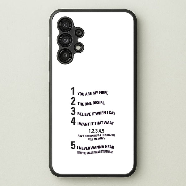 I Want It That Way - Brooklyn Nine-Nine - Brooklyn nine nine Phone Case for Galaxy A13