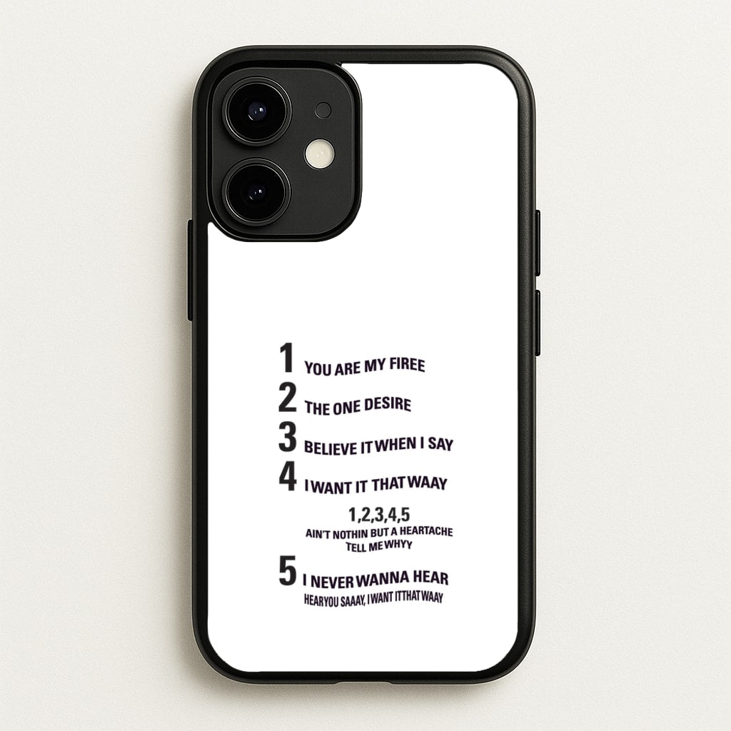 I Want It That Way - B99 - Brooklyn nine nine Phone Case for iPhone 12 Mini