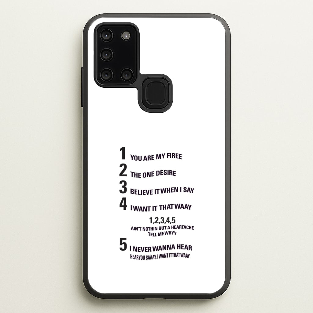 I Want It That Way - Brooklyn Nine-Nine - Brooklyn nine nine Phone Case for Galaxy A21s
