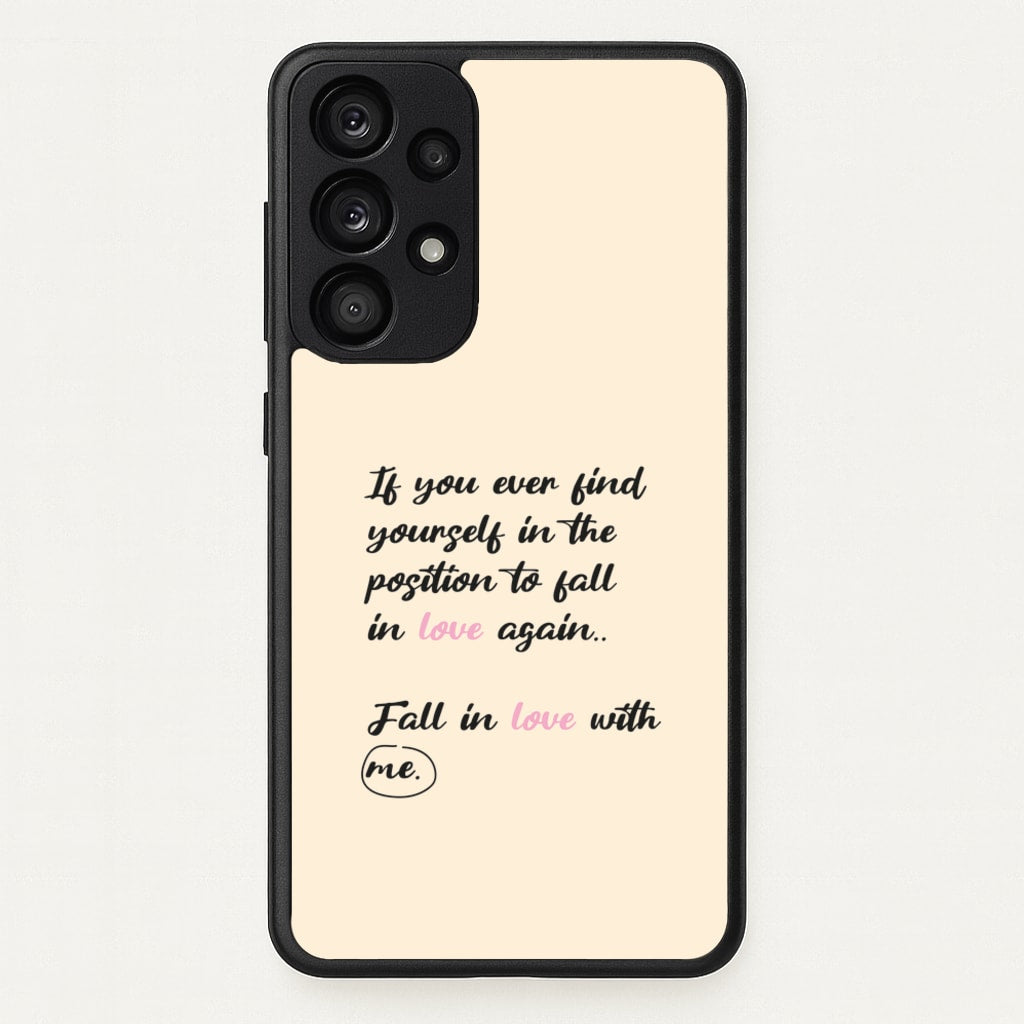 Fall In Love With Me - BookTok Phone Case for Galaxy A33