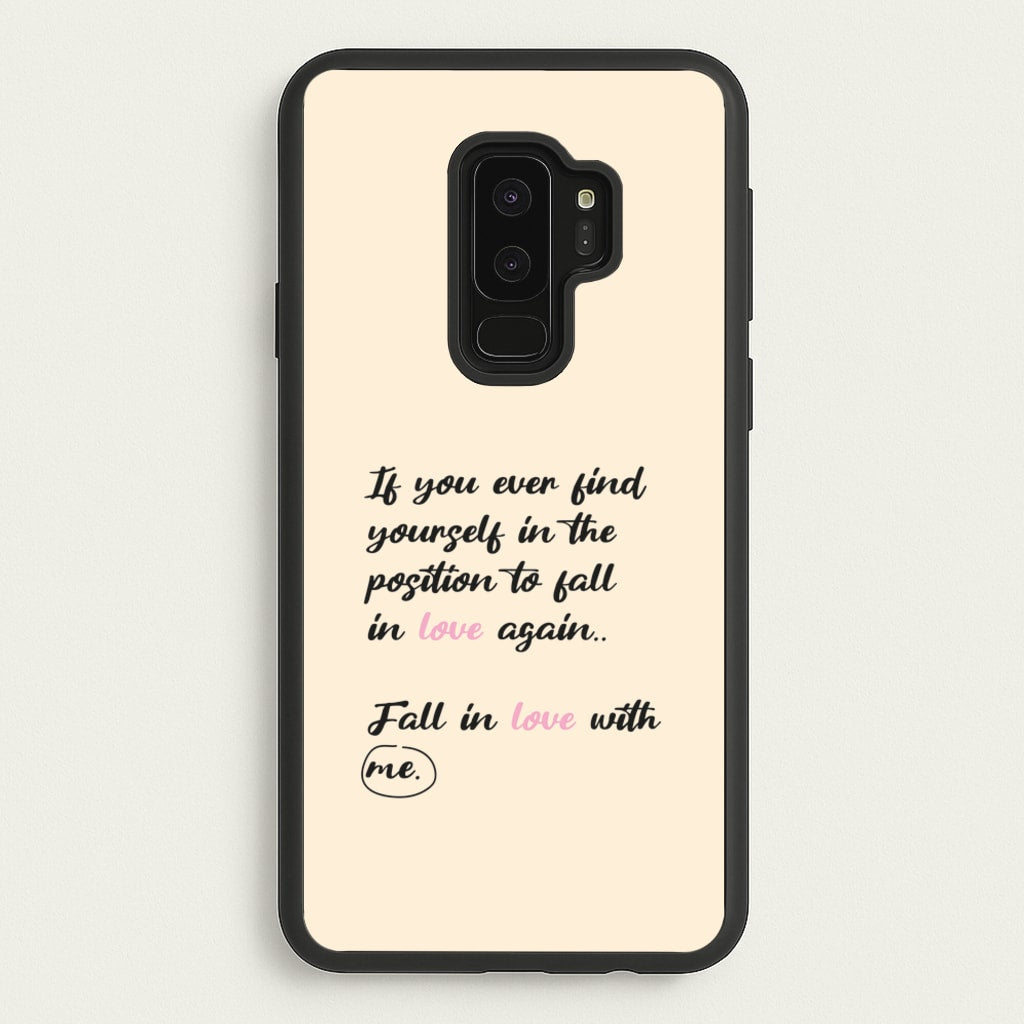 Fall In Love With Me - BookTok Phone Case for Galaxy S9 Plus
