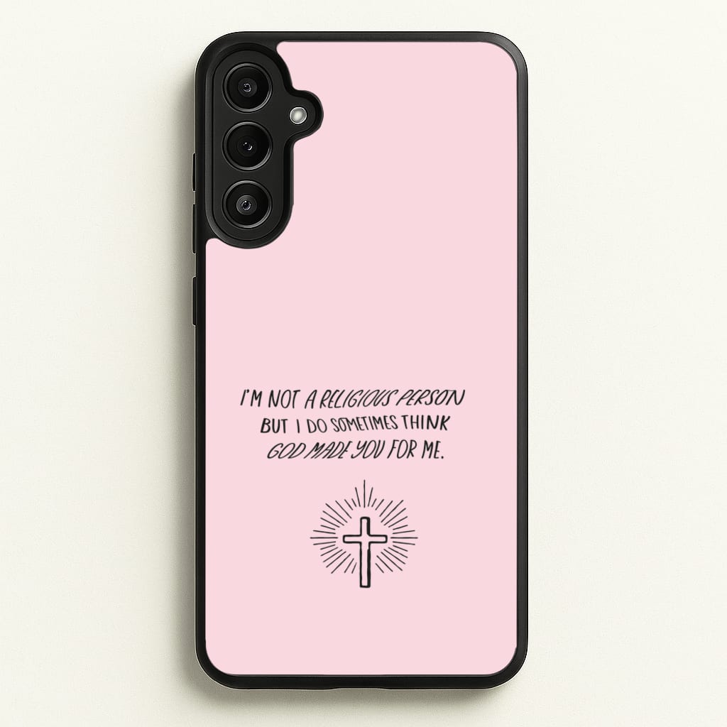 I'm Not A Religious Person - BookTok Phone Case for Galaxy A34